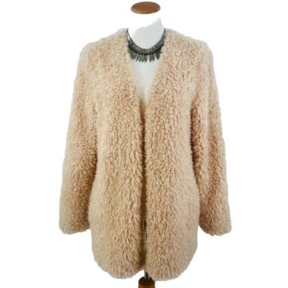 Forever 21 Faux Fur Shearling Teddy Bear Coat - Picture 2 of 10